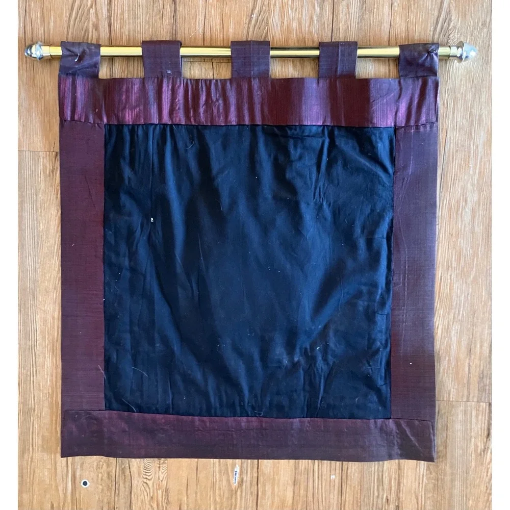 Vintage Kalaga Elephant Wall Hanging Tapestry Brown Gold Embroidered Art